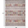 image:imageSAFAVIEH Amsterdam Collection Area Rug  9 x 12 Ivory amp Multi Moroccan Boho Design NonShedding amp Easy Care Ideal for High Traffic Areas in Living Room Bedroom AMS108KLight GreyMulti