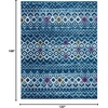 image:imageSAFAVIEH Amsterdam Collection Area Rug  9 x 12 Ivory amp Multi Moroccan Boho Design NonShedding amp Easy Care Ideal for High Traffic Areas in Living Room Bedroom AMS108KNavyTurquoise