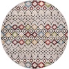 image:imageSAFAVIEH Amsterdam Collection Area Rug  9 x 12 Ivory amp Multi Moroccan Boho Design NonShedding amp Easy Care Ideal for High Traffic Areas in Living Room Bedroom AMS108KLight GreyMulti