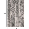 image:imageSAFAVIEH Area Rug 8x10  Adirondack Collection  Large  Dark Green amp Ivory Moroccan Boho Design NonShedding amp Easy Cleaning Ideal for Living Room Bedroom Office Dining Space ADR111YSilverBlack