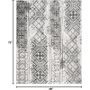 image:imageSAFAVIEH Area Rug 8x10  Adirondack Collection  Large  Dark Green amp Ivory Moroccan Boho Design NonShedding amp Easy Cleaning Ideal for Living Room Bedroom Office Dining Space ADR111YSilverBlack