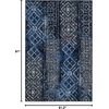 image:imageSAFAVIEH Area Rug 8x10  Adirondack Collection  Large  Dark Green amp Ivory Moroccan Boho Design NonShedding amp Easy Cleaning Ideal for Living Room Bedroom Office Dining Space ADR111YBlueBlack