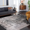 image:imageSAFAVIEH Area Rug 8x10  Adirondack Collection  Large  Gold amp Navy Modern Abstract Design NonShedding amp Easy Cleaning Ideal for Living Room Bedroom Office Dining Space ADR207CSilverBlack