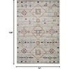 image:imageSAFAVIEH Area Rug 8x10  Adirondack Collection  Large  Navy amp Silver Moroccan Boho Tribal Design NonShedding amp Easy Cleaning Ideal for Living Room Bedroom Office Dining Space ADR208NLight GreyRed