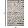 image:imageSAFAVIEH Area Rug 8x10  Adirondack Collection  Large  Navy amp Silver Moroccan Boho Tribal Design NonShedding amp Easy Cleaning Ideal for Living Room Bedroom Office Dining Space ADR208NLight GreyRed