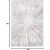 image:imageSAFAVIEH Area Rug 8x10  Amelia Collection  Large  Grey amp Blue Modern Design NonShedding amp Easy Cleaning Ideal for Living Room Bedroom Office Dining Space ALA449FGreyRust