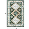image:imageSAFAVIEH Area Rug 8x10  Aspen Collection  Large  Ivory amp Multi Handmade Wool Moroccan Boho Tribal Design Ideal for Living Room Bedroom Office Dining Space APN706AGreenIvory