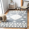 image:imageSAFAVIEH Area Rug 8x10  Aspen Collection  Large  Rust amp Ivory Handmade Wool Moroccan Boho Tribal Design Ideal for Living Room Bedroom Office Dining Space APN550PDark GreyIvory