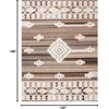 image:imageSAFAVIEH Area Rug 8x10  Aspen Collection  Large  Rust amp Ivory Handmade Wool Moroccan Boho Tribal Design Ideal for Living Room Bedroom Office Dining Space APN550PIvoryLight Brown