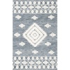 image:imageSAFAVIEH Area Rug 8x10  Aspen Collection  Large  Rust amp Ivory Handmade Wool Moroccan Boho Tribal Design Ideal for Living Room Bedroom Office Dining Space APN550PDark GreyIvory