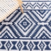 image:imageSAFAVIEH Area Rug 8x10  Augustine Collection  Large  Navy amp Ivory Cotton Moroccan Boho Tribal Fringe Design Easy Cleaning Ideal for Living Room Bedroom Office Dining Space AGT849NNavyIvory