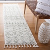image:imageSAFAVIEH Area Rug 8x10  Berber Fringe Shag Collection  Large  Cream amp Dark Grey Moroccan Design NonShedding amp Easy Cleaning Thick Pile Ideal for Living Room Bedroom Dining Space BFG516AIvorySage