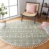 image:imageSAFAVIEH Area Rug 8x10  Berber Fringe Shag Collection  Large  Cream amp Dark Grey Moroccan Design NonShedding amp Easy Cleaning Thick Pile Ideal for Living Room Bedroom Dining Space BFG516ASageIvory