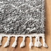 image:imageSAFAVIEH Area Rug 8x10  Berber Fringe Shag Collection  Large  Cream amp Dark Grey Moroccan Design NonShedding amp Easy Cleaning Thick Pile Ideal for Living Room Bedroom Dining Space BFG516AGreyIvory