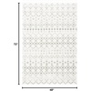 image:imageSAFAVIEH Area Rug 8x10  Berber Fringe Shag Collection  Large  Cream amp Dark Grey Moroccan Design NonShedding amp Easy Cleaning Thick Pile Ideal for Living Room Bedroom Dining Space BFG516AIvorySage