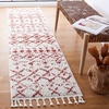 image:imageSAFAVIEH Area Rug 8x10  Berber Fringe Shag Collection  Large  Cream amp Dark Grey Moroccan Design NonShedding amp Easy Cleaning Thick Pile Ideal for Living Room Bedroom Dining Space BFG516AIvoryRust