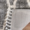 image:imageSAFAVIEH Area Rug 8x10  Berber Fringe Shag Collection  Large  Creme amp Black Moroccan Design NonShedding amp Easy Cleaning Plush Thick Pile Ideal for Living Room Bedroom Dining Space BFG628BGreyCream