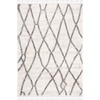 image:imageSAFAVIEH Area Rug 8x10  Berber Fringe Shag Collection  Large  Creme amp Black Moroccan Design NonShedding amp Easy Cleaning Plush Thick Pile Ideal for Living Room Bedroom Dining Space BFG628BCremeBlack