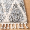 image:imageSAFAVIEH Area Rug 8x10  Berber Fringe Shag Collection  Large  Creme amp Black Moroccan Design NonShedding amp Easy Cleaning Plush Thick Pile Ideal for Living Room Bedroom Dining Space BFG628BDark GreyCream