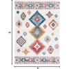 image:imageSAFAVIEH Area Rug 8x10  Calista Shag Collection  Large  Ivory amp Blue NonShedding amp Easy Cleaning Ultra Plush Thick Pile Ideal for Living Room Bedroom Dining Space CAL142AIvoryBlue