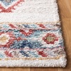 image:imageSAFAVIEH Area Rug 8x10  Calista Shag Collection  Large  Ivory amp Blue NonShedding amp Easy Cleaning Ultra Plush Thick Pile Ideal for Living Room Bedroom Dining Space CAL142AIvoryBlue