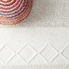 image:imageSAFAVIEH Area Rug 8x10  Casablanca Collection  Large  Ivory Handmade Boho Tassel Fringe Detail Ideal for Living Room Bedroom Dining Space CSB278AIvory