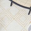 image:imageSAFAVIEH Area Rug 8x10  Casablanca Collection  Large  Ivory amp Black Handmade Wool Moroccan Boho Braided Tassel Ideal for Living Room Bedroom Dining Space CSB676ZIvoryGold