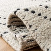 image:imageSAFAVIEH Area Rug 8x10  Casablanca Collection  Large  Ivory amp Black Handmade Wool Moroccan Boho Braided Tassel Ideal for Living Room Bedroom Dining Space CSB676ZIvoryBlack