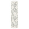 image:imageSAFAVIEH Area Rug 8x10  Casablanca Collection  Large  Ivory amp Black Handmade Wool Moroccan Boho Braided Tassel Ideal for Living Room Bedroom Dining Space CSB676ZIvoryGreen