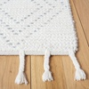 image:imageSAFAVIEH Area Rug 8x10  Casablanca Collection  Large  Ivory amp Black Handmade Wool Moroccan Boho Braided Tassel Ideal for Living Room Bedroom Dining Space CSB676ZIvoryGrey