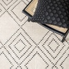 image:imageSAFAVIEH Area Rug 8x10  Casablanca Collection  Large  Ivory amp Black Handmade Wool Moroccan Boho Braided Tassel Ideal for Living Room Bedroom Dining Space CSB676ZIvoryBlack