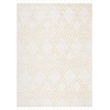 image:imageSAFAVIEH Area Rug 8x10  Casablanca Collection  Large  Ivory amp Black Handmade Wool Moroccan Boho Braided Tassel Ideal for Living Room Bedroom Dining Space CSB676ZIvoryGold