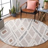 image:imageSAFAVIEH Area Rug 8x10  Casablanca Collection  Large  Ivory amp Brown Handmade Wool Moroccan Design Ideal for Living Room Bedroom Dining Space CSB975AGreyIvory