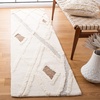 image:imageSAFAVIEH Area Rug 8x10  Casablanca Collection  Large  Ivory amp Brown Handmade Wool Moroccan Design Ideal for Living Room Bedroom Dining Space CSB975AIvoryBrown