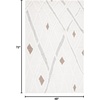 image:imageSAFAVIEH Area Rug 8x10  Casablanca Collection  Large  Ivory amp Brown Handmade Wool Moroccan Design Ideal for Living Room Bedroom Dining Space CSB975AIvoryBrown