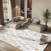 image:imageSAFAVIEH Area Rug 8x10  Casablanca Collection  Large  Ivory amp Brown Handmade Wool Moroccan Design Ideal for Living Room Bedroom Dining Space CSB975AGreyIvory