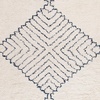 image:imageSAFAVIEH Area Rug 8x10  Casablanca Shag Collection  Large  Ivory amp Navy Handmade Wool Moroccan Medallion Tassel Design Plush Thick Pile Ideal for Living Room Bedroom Dining Space CSB251AIvoryNavy