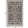 image:imageSAFAVIEH Area Rug 8x10  Kilim Collection  Large  Blue amp Black Flat Weave Jute Design Ideal for Living Room Bedroom Office Dining Space KLM762MBlackIvory
