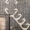 image:imageSAFAVIEH Area Rug 8x10  Kilim Collection  Large  Blue amp Black Flat Weave Jute Design Ideal for Living Room Bedroom Office Dining Space KLM762MBlackIvory