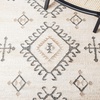image:imageSAFAVIEH Area Rug 8x10  Kilim Collection  Large  Blue amp Black Flat Weave Jute Design Ideal for Living Room Bedroom Office Dining Space KLM762MIvoryBlack