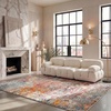 image:imageSAFAVIEH Area Rug 8x10  Madison Collection  Large  Grey amp Orange Modern Abstract Design NonShedding amp Easy Cleaning Ideal for Living Room Bedroom Office Dining Space MAD460FGreyPink