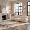image:imageSAFAVIEH Area Rug 8x10  Madison Collection  Large  Grey amp Orange Modern Abstract Design NonShedding amp Easy Cleaning Ideal for Living Room Bedroom Office Dining Space MAD460FGreyTurquoise