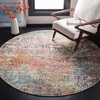 image:imageSAFAVIEH Area Rug 8x10  Madison Collection  Large  Grey amp Orange Modern Abstract Design NonShedding amp Easy Cleaning Ideal for Living Room Bedroom Office Dining Space MAD460FGreyPink