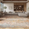 image:imageSAFAVIEH Area Rug 8x10  Madison Collection  Large  Grey amp Orange Modern Abstract Design NonShedding amp Easy Cleaning Ideal for Living Room Bedroom Office Dining Space MAD460FGreyOrange
