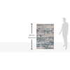 image:imageSAFAVIEH Area Rug 8x10  Madison Collection  Large  Grey amp Orange Modern Abstract Design NonShedding amp Easy Cleaning Ideal for Living Room Bedroom Office Dining Space MAD460FGreyBlue