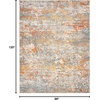 image:imageSAFAVIEH Area Rug 8x10  Madison Collection  Large  Grey amp Orange Modern Abstract Design NonShedding amp Easy Cleaning Ideal for Living Room Bedroom Office Dining Space MAD460FGreyOrange