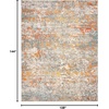 image:imageSAFAVIEH Area Rug 8x10  Madison Collection  Large  Grey amp Orange Modern Abstract Design NonShedding amp Easy Cleaning Ideal for Living Room Bedroom Office Dining Space MAD460FGreyOrange