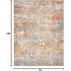 image:imageSAFAVIEH Area Rug 8x10  Madison Collection  Large  Grey amp Orange Modern Abstract Design NonShedding amp Easy Cleaning Ideal for Living Room Bedroom Office Dining Space MAD460FGreyOrange