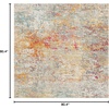 image:imageSAFAVIEH Area Rug 8x10  Madison Collection  Large  Grey amp Orange Modern Abstract Design NonShedding amp Easy Cleaning Ideal for Living Room Bedroom Office Dining Space MAD460FGreyTurquoise