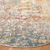 image:imageSAFAVIEH Area Rug 8x10  Madison Collection  Large  Grey amp Orange Modern Abstract Design NonShedding amp Easy Cleaning Ideal for Living Room Bedroom Office Dining Space MAD460FGreyTurquoise